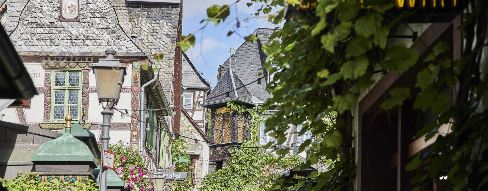 Ansicht der Drosselgasse in Rüdesheim