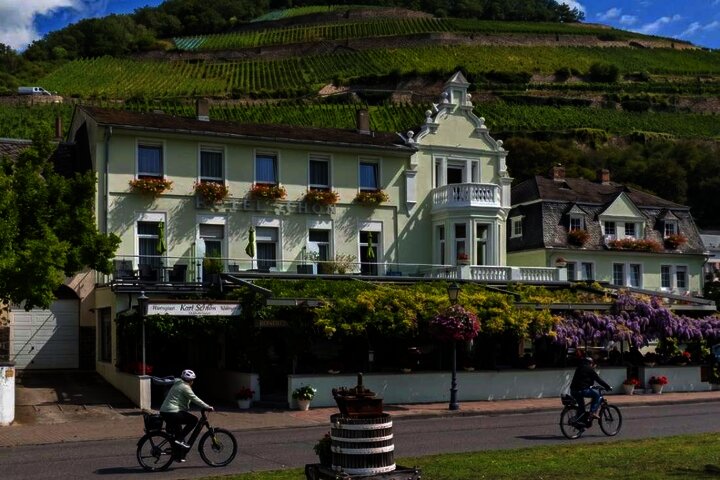 Hotel Schön, terrace and vineyards